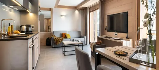1 bedroom apartment sleeping 2/4 (c.40m2): 