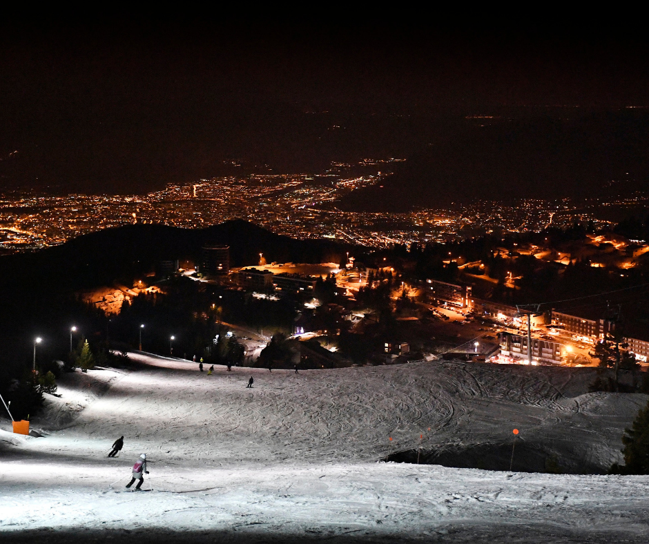 Chamrousse night skiing