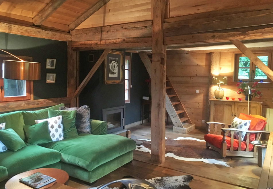 Chalet Percy, St Gervais (self catered chalet) - Living area