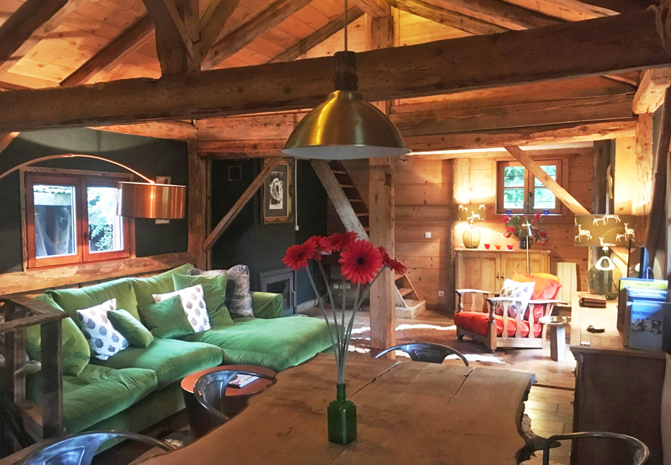 Chalet Percy, St Gervais (self catered chalet) - Living area