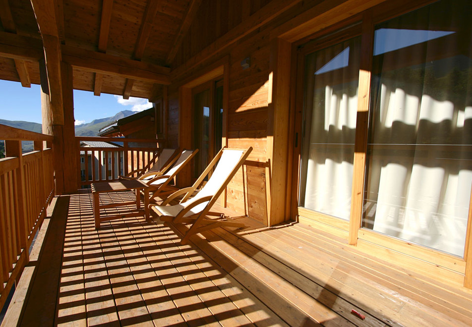 Alba, Les 2 Alpes (self catered apartments) - Balcony