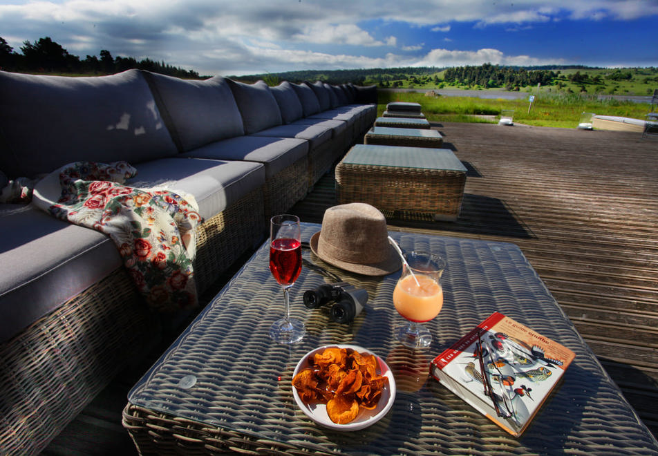 Ecolodge, Cantal (Auvergne) - Outdoor terrace