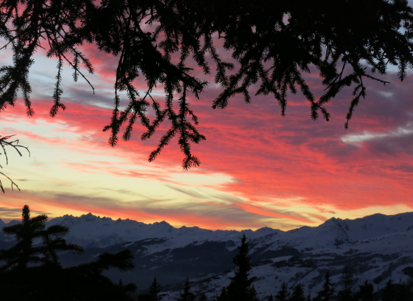 La Rosiere sunset sky