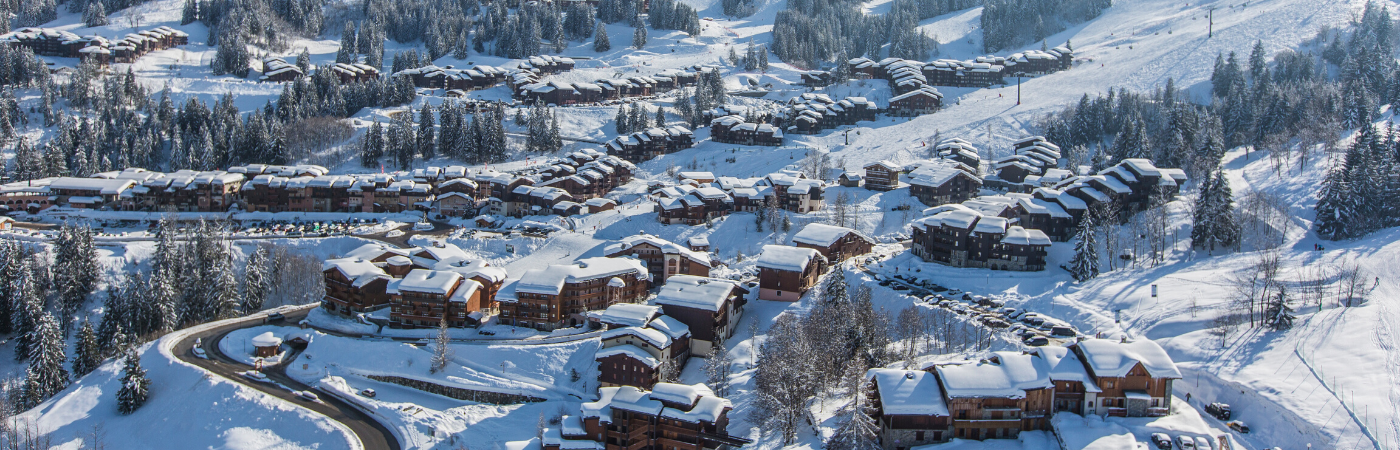 View of Valmorel ski resort