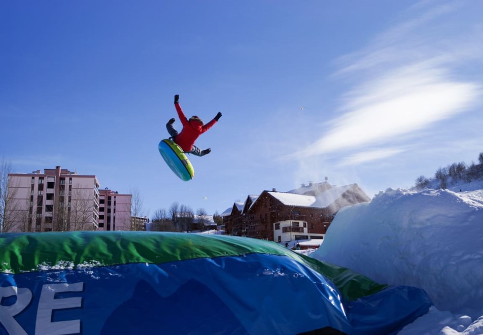 La Toussuire Ski Resort - Big airbag