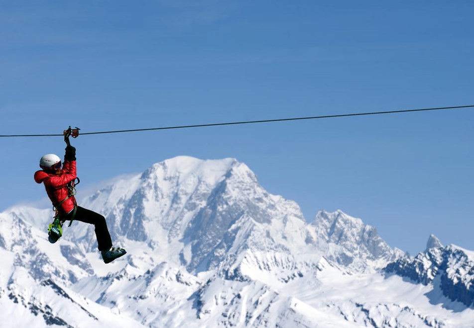 La Plagne Ski Resort - Supertyro zipline (©P-Royer)