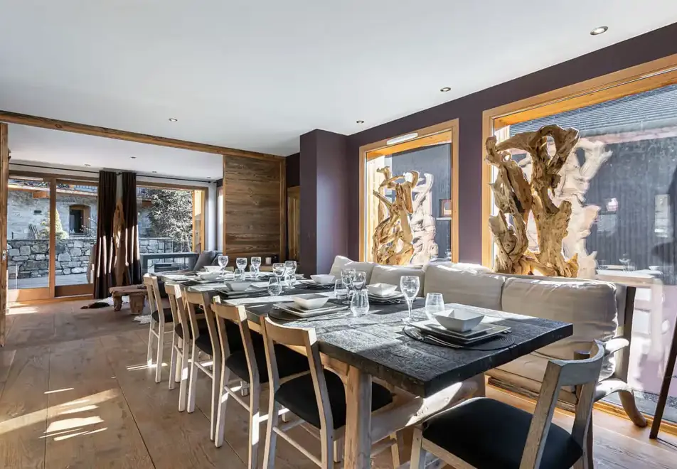 Le Chalet Martine, St Martin de Belleville (catered chalet) - Dining area