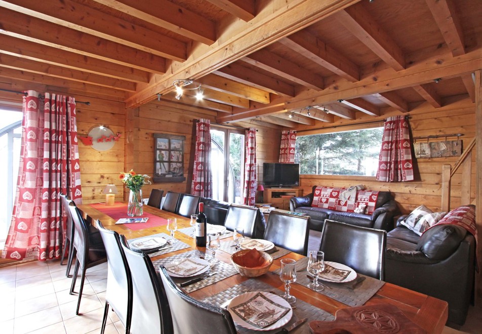 Le Pont, Les Deux Alpes (self catered chalet) - Lounge/diner