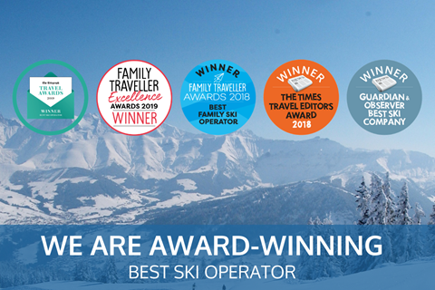 The awards Peak Retreats has won, including Telegraph Best Ski Operator