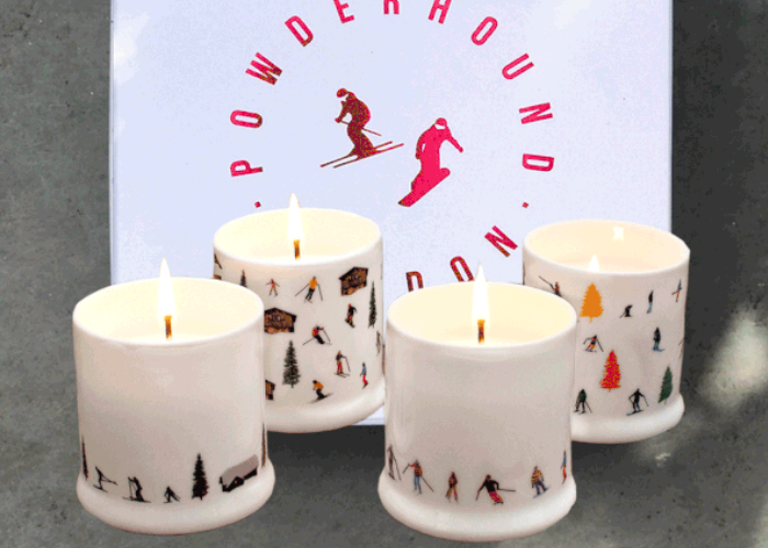 Four-piece Christmas candle gift set, £85.00, Powderhound