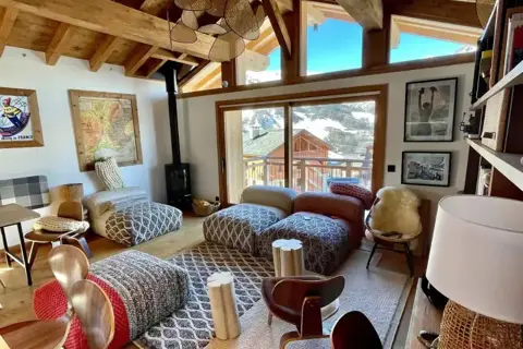 Chalet Felicita, St Martin de Belleville (self catered chalet) - Seating area
