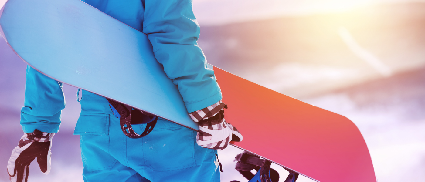 Snowboarding In The French Alps