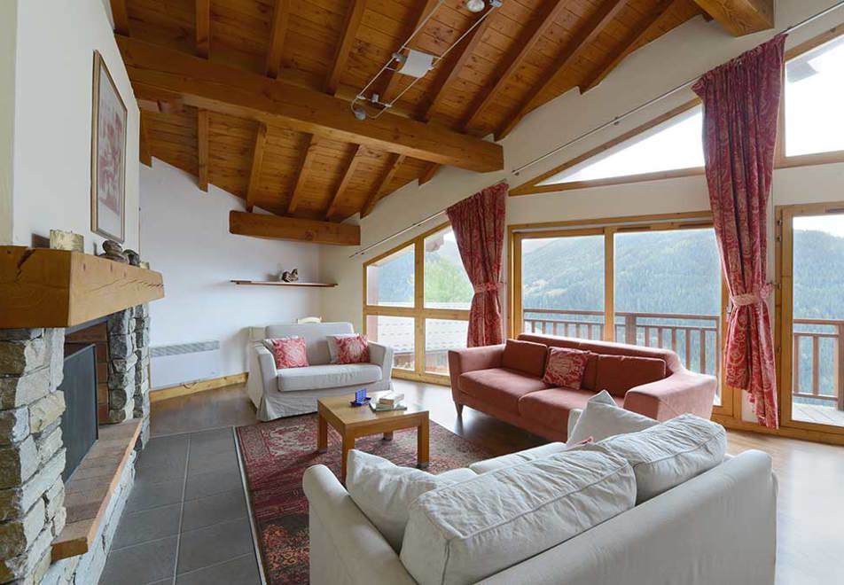 Les Chalets des Deux Domaines, Peisey Vallandry (self catered chalets) - Lounge area