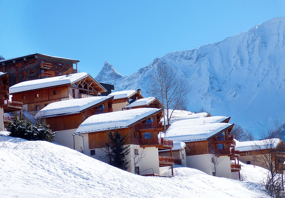 Les Chalets des Deux Domaines, Peisey Vallandry (self catered chalets) - Views across valley