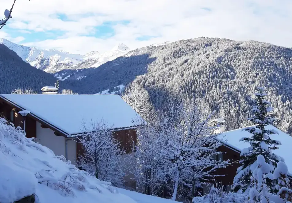 Les Chalets des Deux Domaines, Peisey Vallandry (self catered chalets) - Views across valley