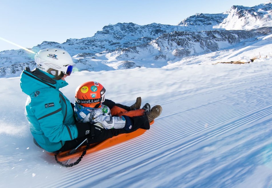 Val Thorens ski resort, 3 Valleys (France) - Luge