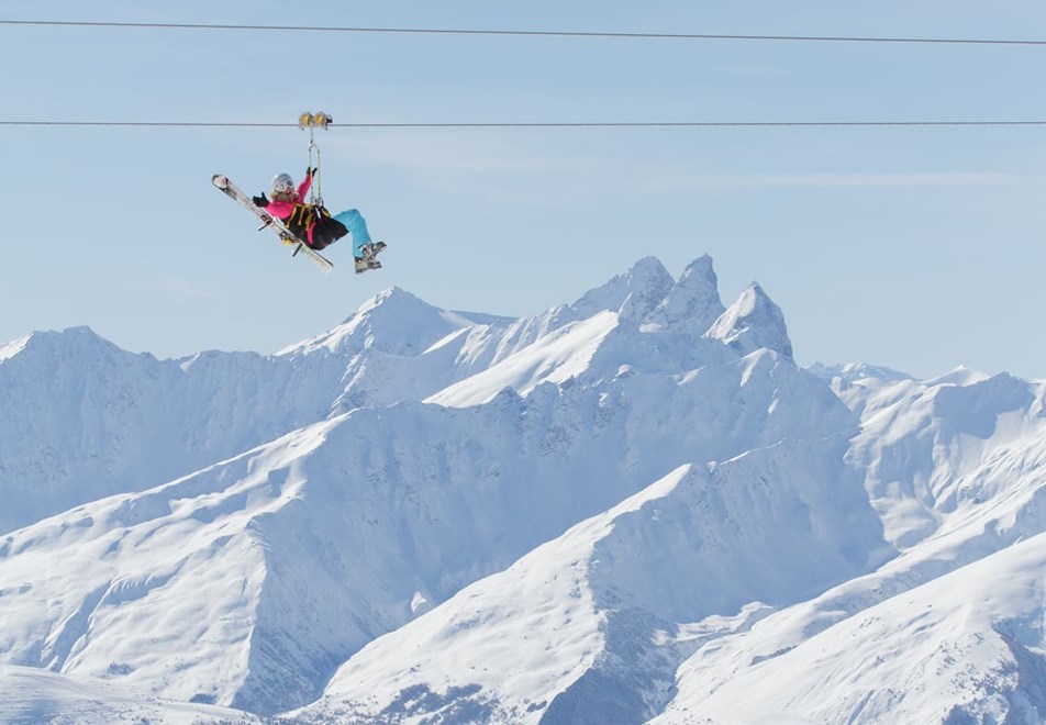 Val Thorens ski resort, 3 Valleys (France) - Zipline