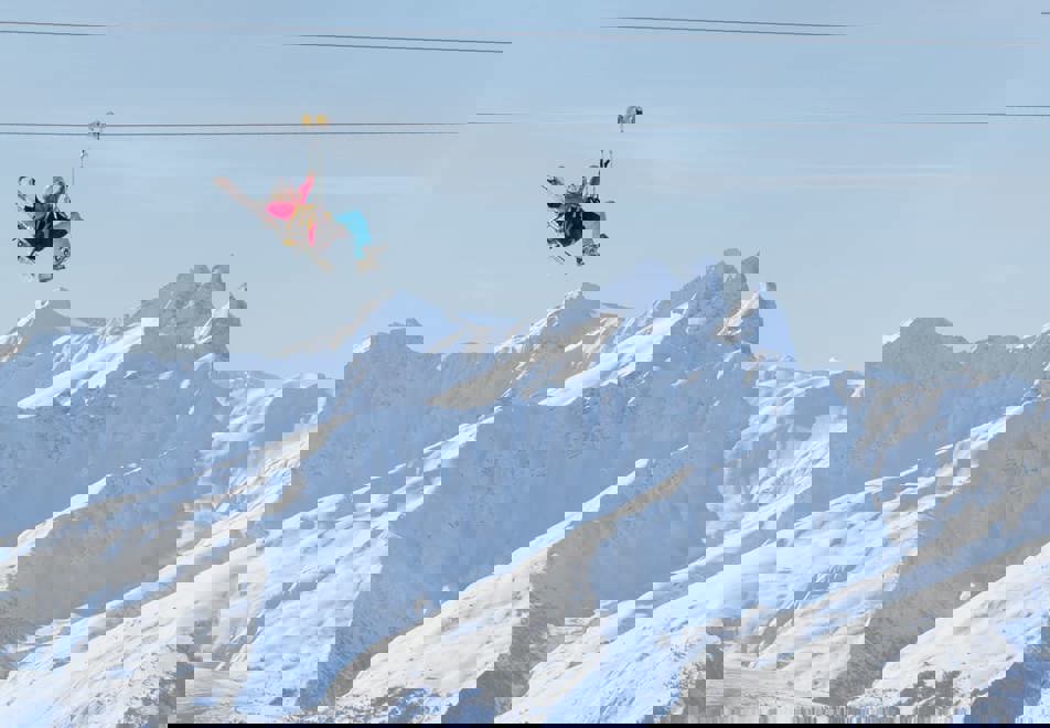 Val Thorens ski resort, 3 Valleys (France) - Zipline