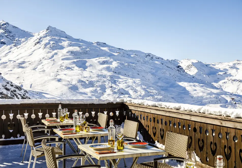 l'Oxalys, Val Thorens (self catered apartments) - Restaurant terrace (©Cande)