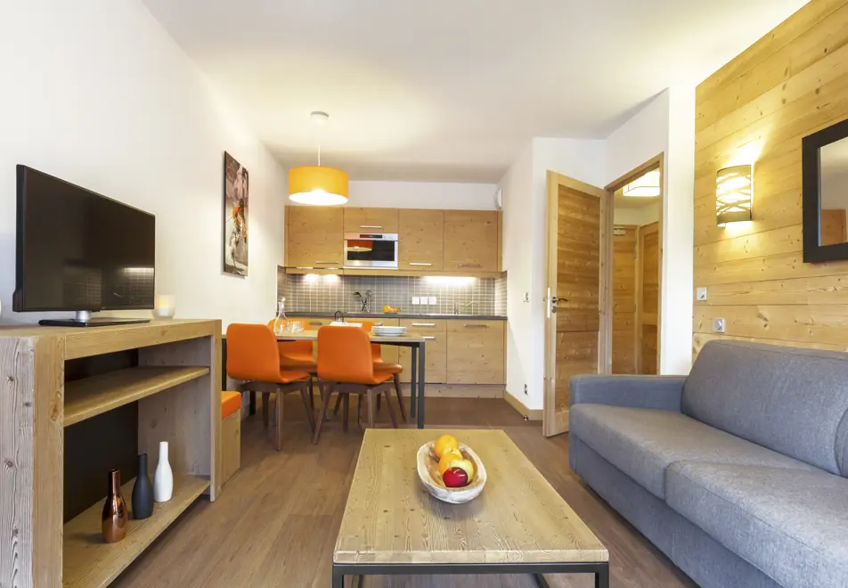 Coeur des Loges, Les Menuires (Self catered apartments) - Living area