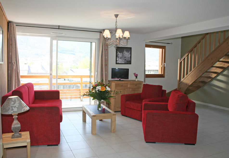 Aigle Bleu, Briancon (self catered apartment) - Living room