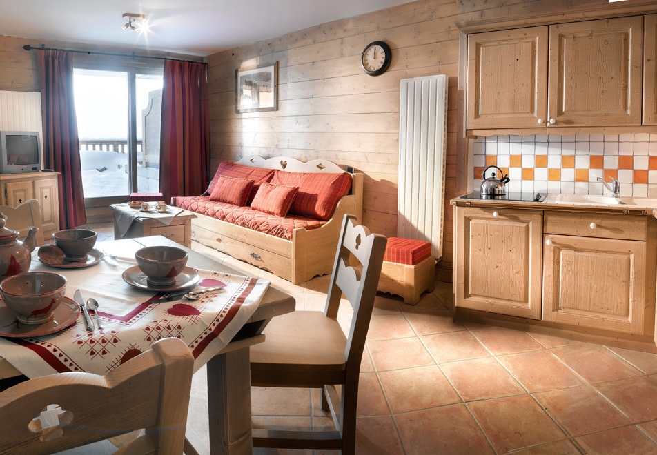 La Ferme du Val Claret (self catered apartments), Tignes Val Claret - Typical apartment style