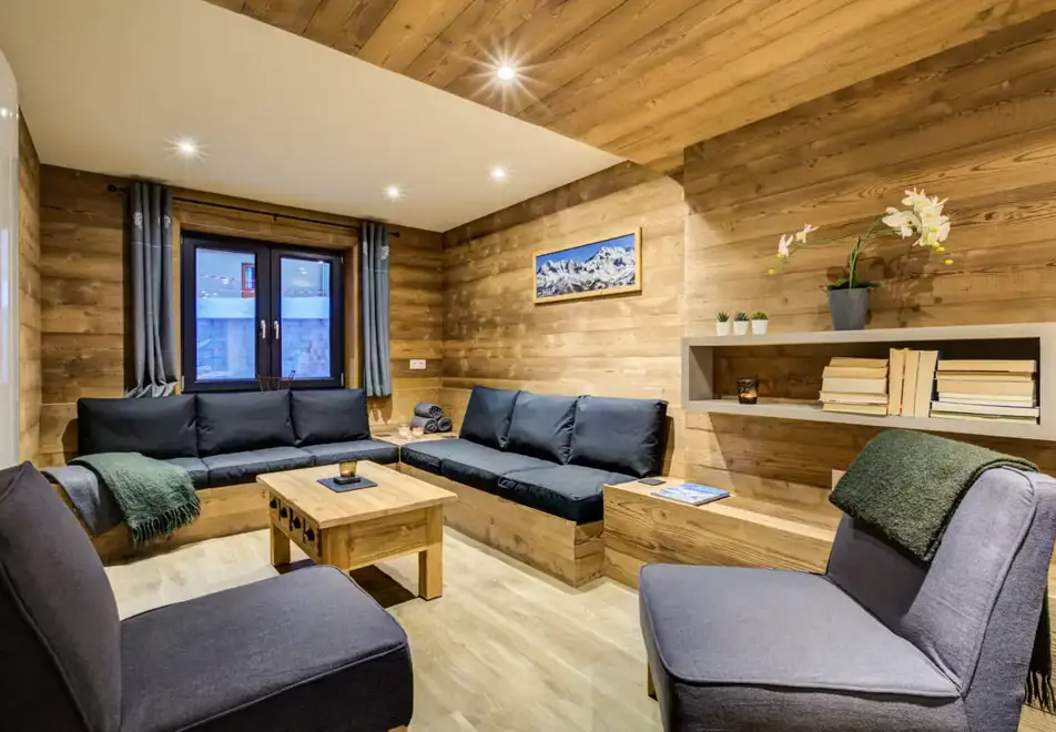 Chalets Miner 1, Plagne 1800 (self catered chalet) - Living area