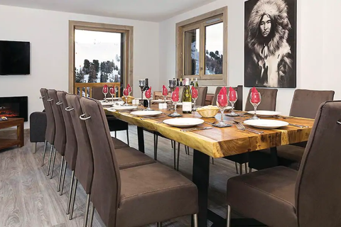 Chalet Violette, Belle Plagne (catered chalet) - Dining area