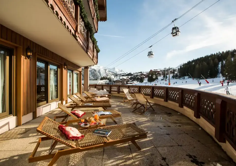 Hotel De La Loze Courchevel 1850 Hotel Terrace Opt