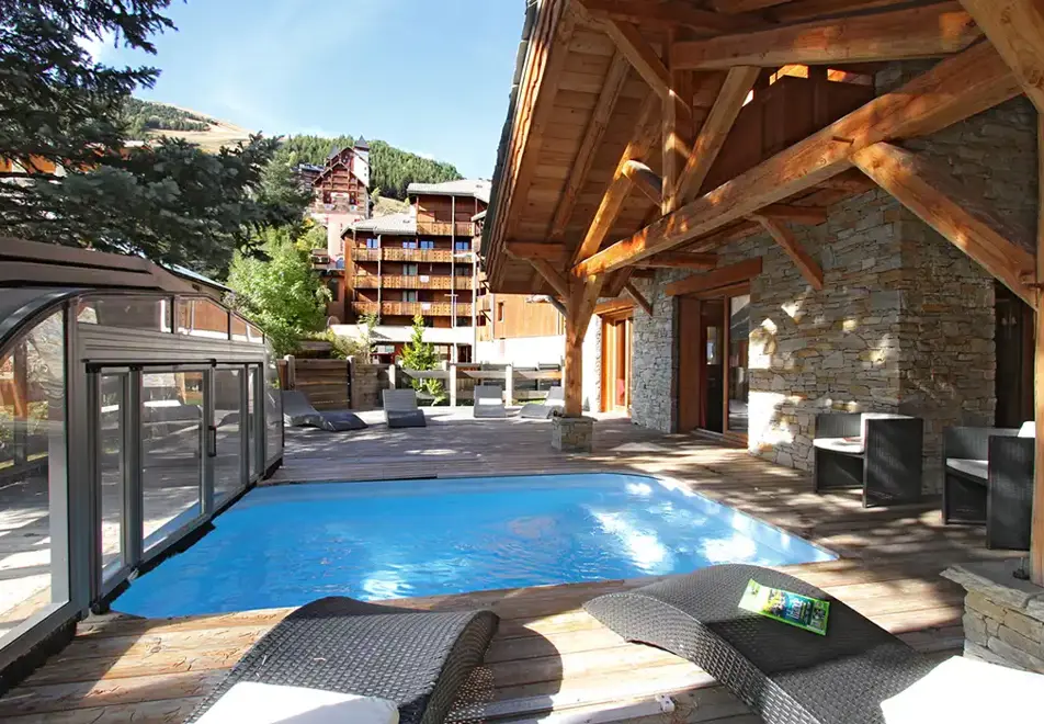 Fox Lodge, Les Deux Alpes (self catered chalet) - Outdoor heated pool