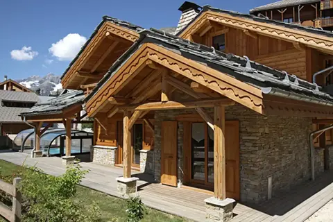 Lodge, Les Deux Alpes (self catered chalet) - Outdoor heated pool