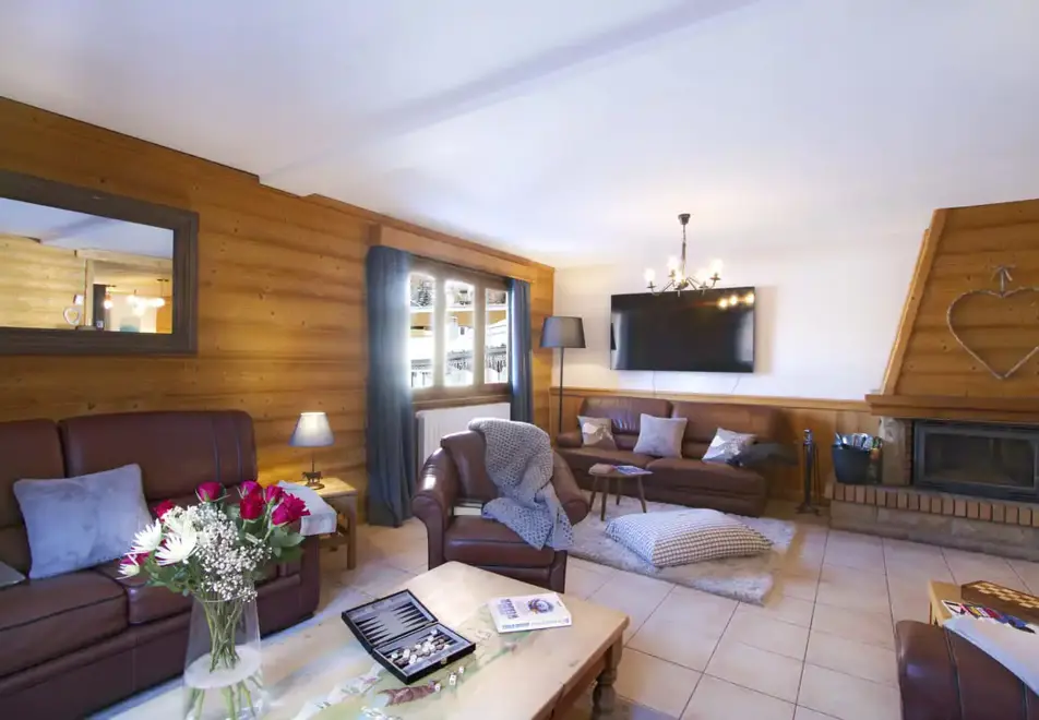 Chalet Alexandre, Les Deux Alpes (self catered chalet) - Living area