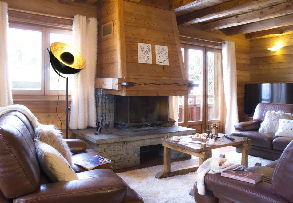 Chalet Chartes, Les Deux Alpes (self catered chalet) - Living area
