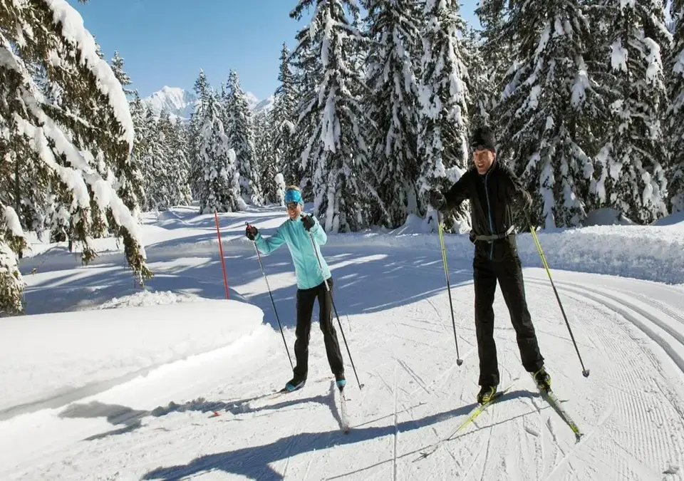 Notre Dame de Bellecombe Val d'Arly-Nordic skiing.webp