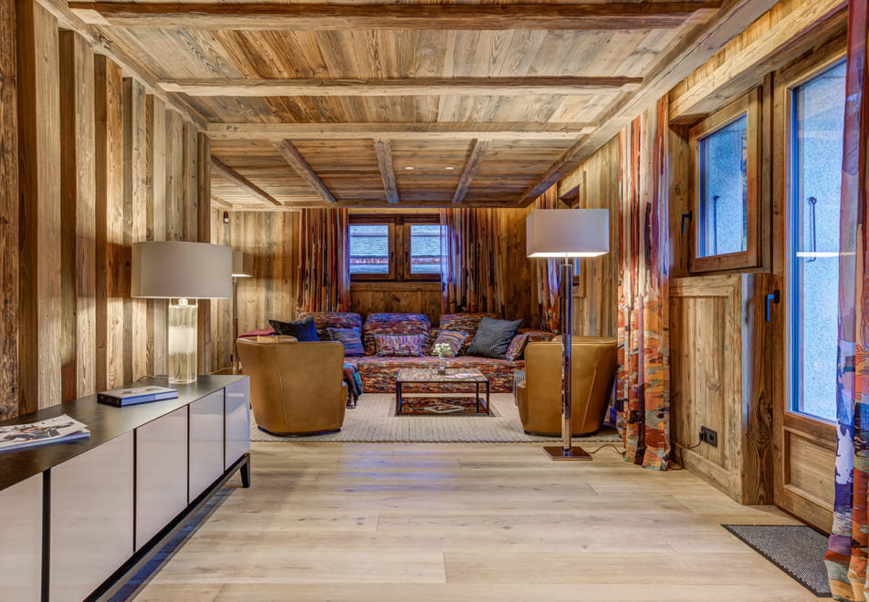 Chalet Aster (Armancette), St Nicolas de Veroce (self catered chalet) - Living area (©AdamJohnston)