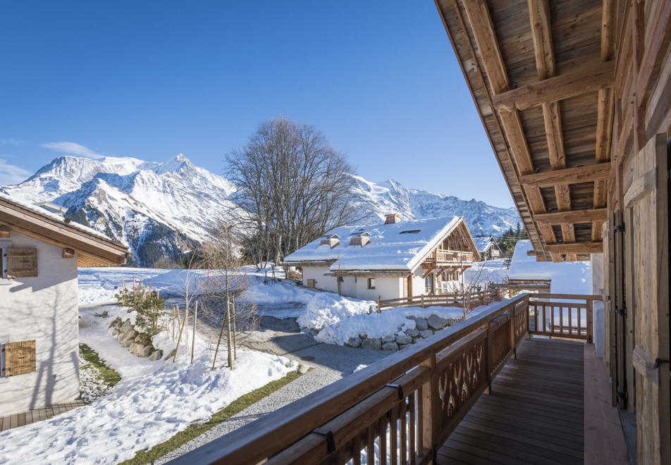 Chalet Aster (Armancette), St Nicolas de Veroce (self catered chalet) - Balcony views (©DavidMachet)