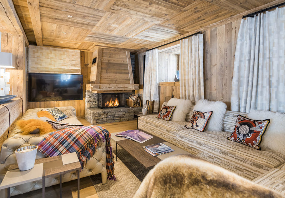 Chalet Silene (Armancette), St Nicolas de Veroce (self catered chalet) - Open plan living (©DavidMachet)