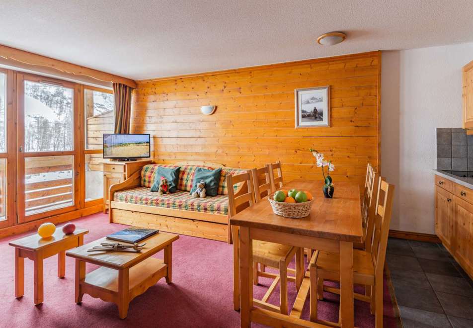 Les Chalets du Galibier, Valloire (self catered apartments) - Typical apartment style