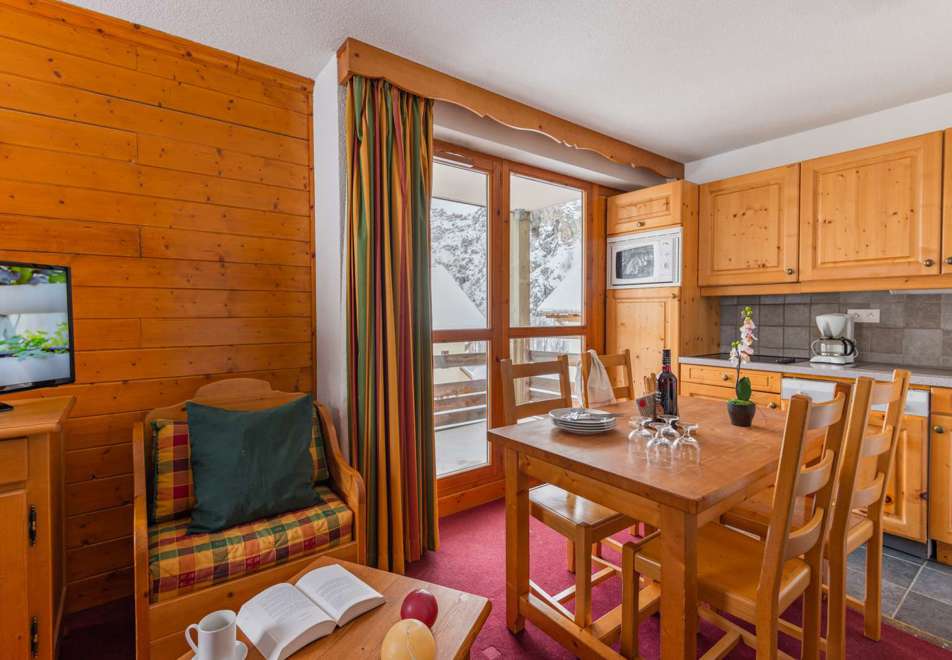 Les Chalets du Galibier, Valloire (self catered apartments) - Typical apartment style