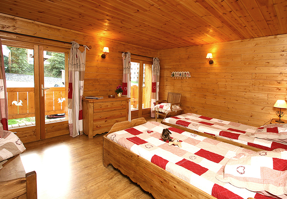 Chalet Mary, Les Deux Alpes (self catered chalet) - Twin Bedroom