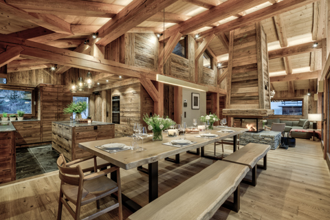 Chalet Alaska, Chamonix (self catered chalet) - Kitchen/diner (©Adam Johnston)