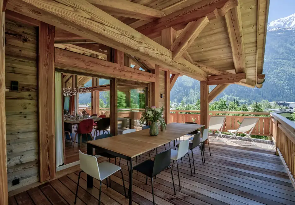 Chalet Saphir, Chamonix (self catered chalet) - Terrace (©Adam Johnston)
