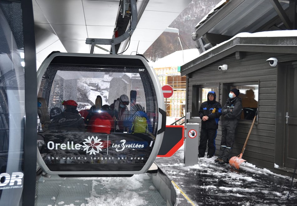 Orelle gondola in Orelle/Val Thorens