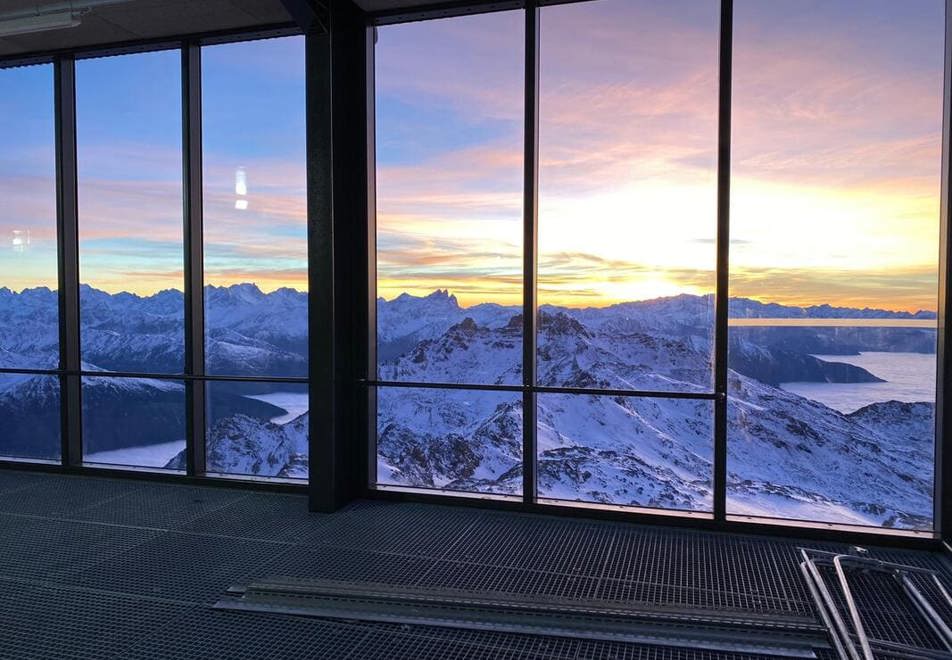 View from gondola station in Orelle/Val Thorens