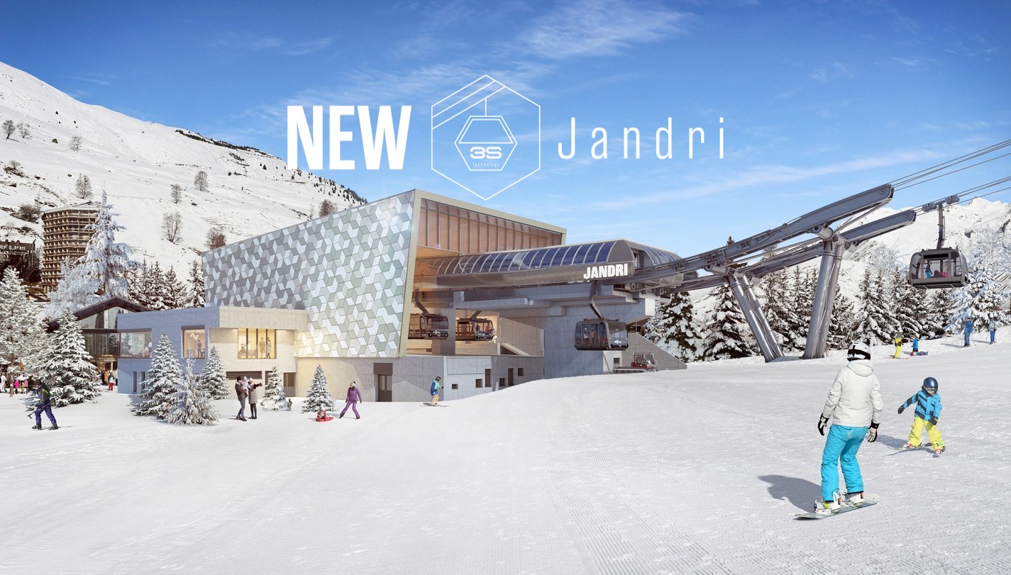 New Jandri 3S gondola in Les 2 Alpes