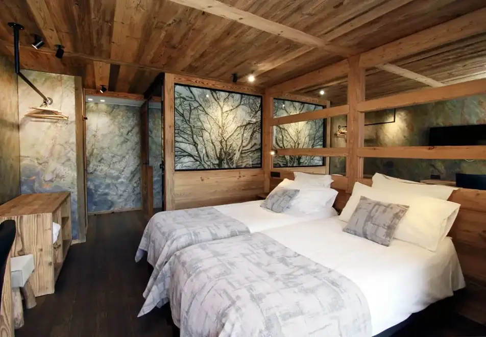 Cote Brune, Les 2 Alpes (hotel) - Typical superior room style