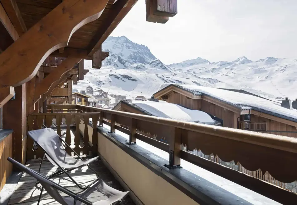 Les Balcons de Val Thorens, Val Thorens (self catered apartment) - Balcony view
