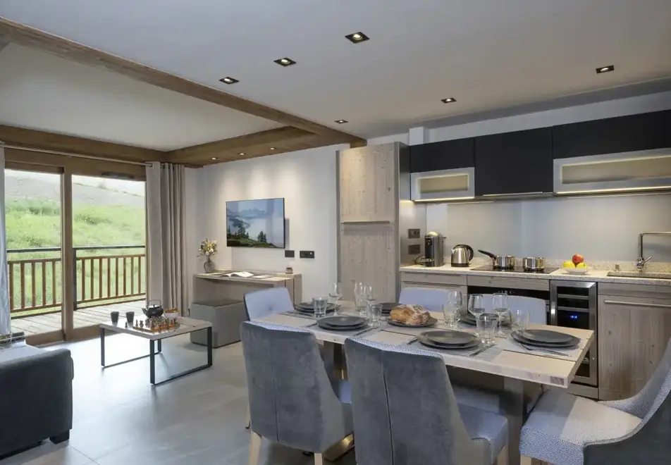 Laska, Les Contamines (self catered apartments) - Typical 2 bed grand confort apartment style