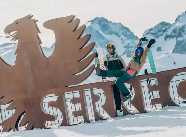Serre Chevalier resort sign