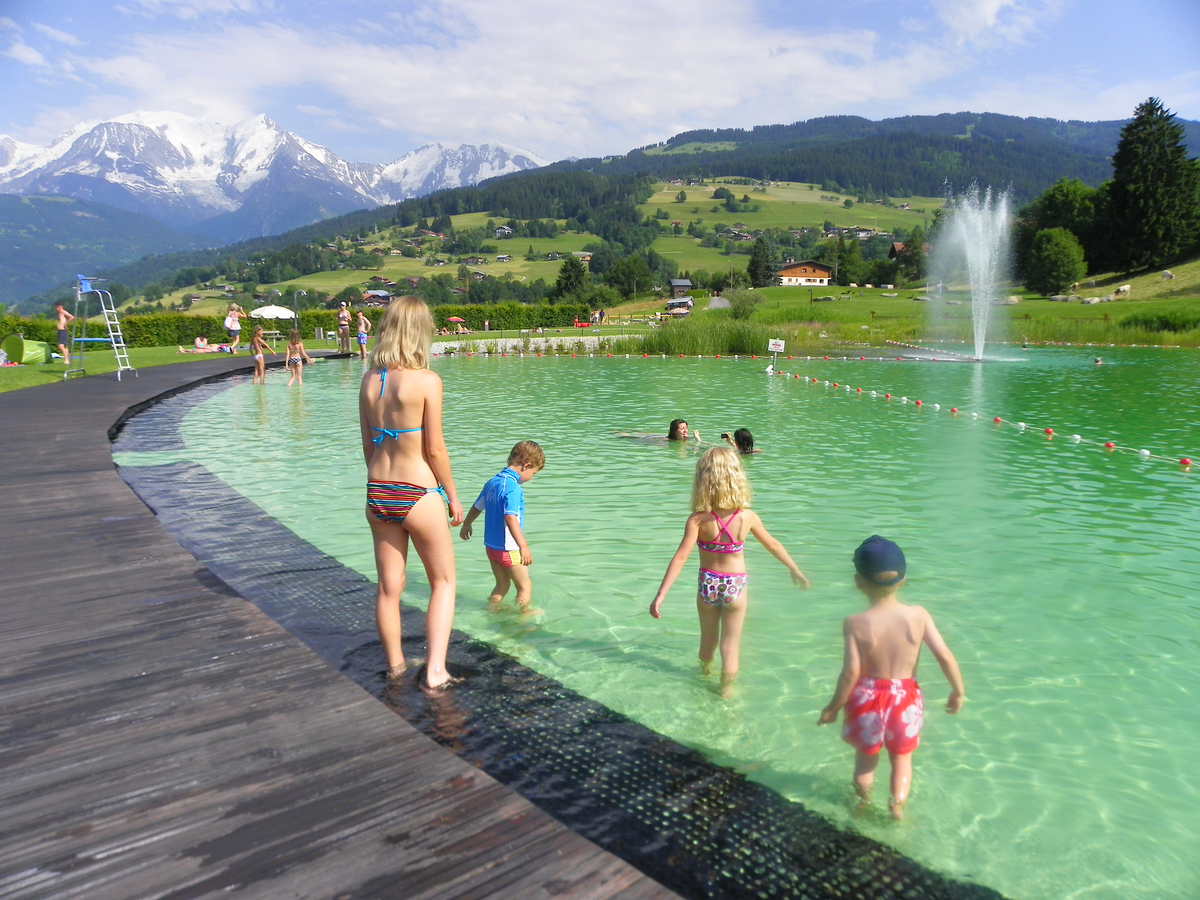The ecological lake at Combloux